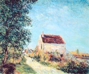 Het dorp Sablons door Alfred Sisley